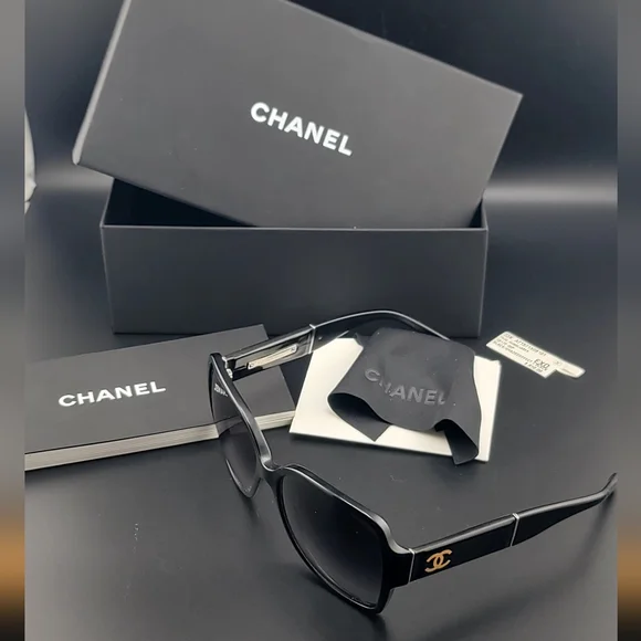 Vintage Chanel Tortoise Sunglasses With Box And Cleaning Wipe (New) - Picture 1 of 14